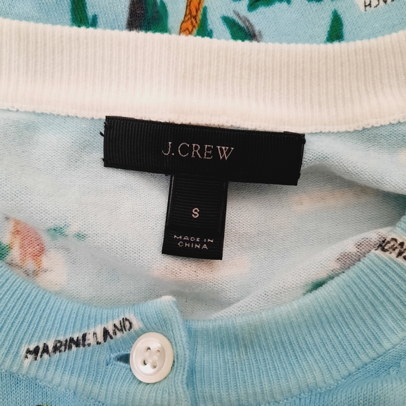 J. Crew Jackie Cardigan In Vintage Florida Print, Small - Picture 6 of 7